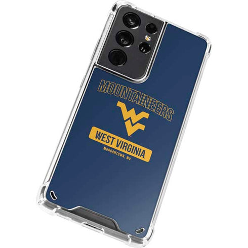 West Virginia University Mountaineers Logo Galaxy S21 Ultra 5G Clear Case